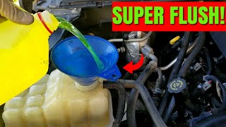 How To Flush Your Coolant System  Chevy Silverado Coolant Change Drain amp Fill [upl. by Enyale]