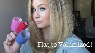 Volumized Hair using Velcro Rollers [upl. by Breen]