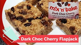 Dark Chocolate amp Cherry Flapjacks How to Recipe at Home mix n bake [upl. by Mclain]