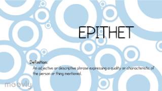 Epithets in Literature [upl. by Anna-Diana]