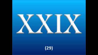 Roman Numerals  1 to 50 [upl. by Yeliw]