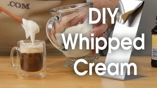 DIY whipped cream in 60 seconds [upl. by Nylesoj826]