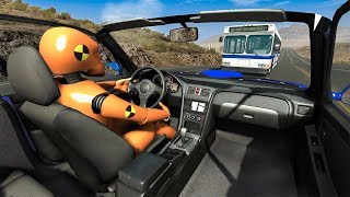 No Seatbelt Car Crashes 1  BeamNG DRIVE  SmashChan [upl. by Artimas]