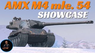 AMX M4 mle 54 SHOWCASE  WoT Blitz [upl. by Ynafetse]