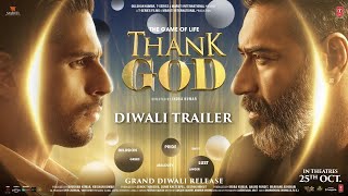 Thank God Diwali Trailer Ajay Devgn Sidharth Malhotra Rakul  Indra Kumar  Bhushan Kumar [upl. by Nivrehs713]