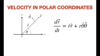 Velocity in Polar Coordinates [upl. by Ruthann]