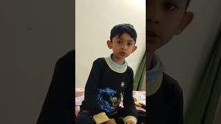 Hiranyakashyap prahalad story🙏4 year old trying to narrate the mythological storyBedtime stories [upl. by Ayotyal242]