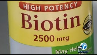 Beauty vitamin biotin may affect medical test results I ABC7 [upl. by Areehs]