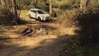 MITSUBISHI ASX AWD AWC OUTLANDER SPORT RVR OFFROAD MUD amp ROCKY TERRAIN Uniroyal Rainsport 3 TEST [upl. by Brookhouse959]