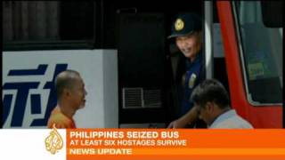 Hostages killed in Manila bus standoff [upl. by Enelav]