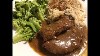 Cubed Steak amp Gravy Crockpot Recipe  Southern Sassy Mama [upl. by Airotnes]