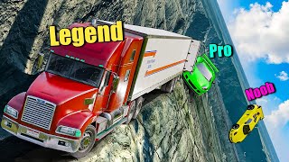 Every Vehicle vs Dangerous Roads in GTA 5 [upl. by Cynth541]