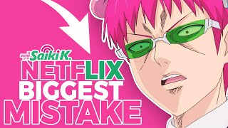 The disastrous life of saiki k Netflix’s biggest mistake [upl. by Osmund344]