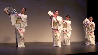 Japanese Folk Dance Odori at Haru Matsuri Toronto  春祭り 2014 日系文化会館 [upl. by Nitneuq]