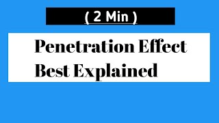 Penetration Effect ionisation energy [upl. by Tereve811]