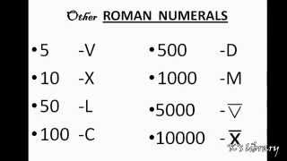 All Roman Numbers [upl. by Aiotal]