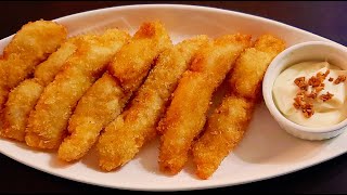 CRISPY FISH FILLET RECIPE  HOW TO COOK FISH FILLET WITH GARLIC MAYO DIP [upl. by Jenny]