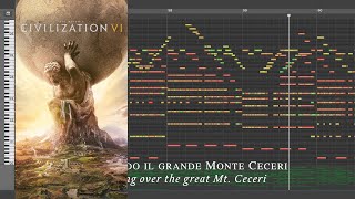 MIDI Scroll Sogno di Volare Civilization VI Main Menu [upl. by Azar686]