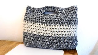 Tasche häkeln  Mit Glitzereffektgarn [upl. by Hilaria]