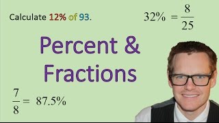 Percent and Fractions Simplifying Math [upl. by Kurtis]