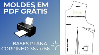 MOLDES PDF GRÁTIS BASE BLUSA [upl. by Nord]