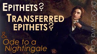 EPITHETS TRANSFERRED EPITHETS amp HYPALLAGE—Definitions amp Examples John Keats’ Ode to a Nightingale [upl. by Ajidahk]