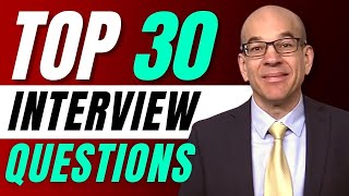 Top 30 Interview Questions  From a recruiters hiring playbook [upl. by Acysej265]