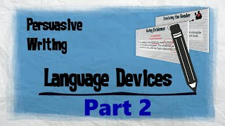 Persuasive Techniques Part 2  Persuasive Writing  EasyTeaching [upl. by Helsie]