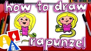 How To Draw Cartoon Rapunzel [upl. by Quartana184]