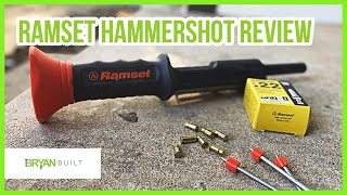 Ramset Hammershot Review  How to Nail Into Concrete Beginner [upl. by Grethel320]