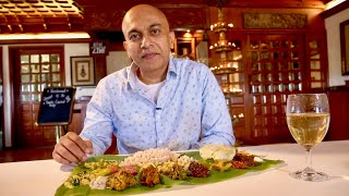 Tasting 28 dishes KERALA SADHYA at Vembanad BangaloreVegetarian Malayalee Food4 TYPES OF PAYASAM [upl. by Aeirdna174]