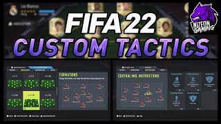 How To EDIT In Game FormationsInstructions amp Custom Tactics  FIFA 22 [upl. by Kerge]