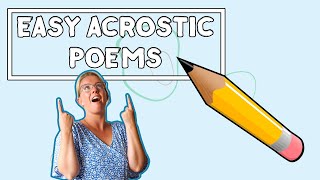 Easy Acrostic Poems For Kids  Learning From Home [upl. by Erickson330]