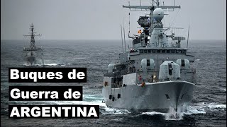 Top 5 Buques de Guerra Mas Poderosos de ARGENTINA [upl. by Reinertson]