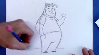 How to Draw a Cartoon People  for Beginners [upl. by Terces]