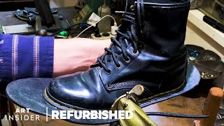 How Dr Martens Get Professionally Restored  Refurbished [upl. by Grimona]