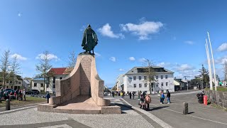 Walking In Reykjavik Iceland  Tour Of Reykjavik 4K [upl. by Annaynek606]