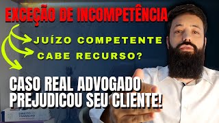 APRENDA A EXCEÇÃO DE INCOMPETÊNCIA [upl. by Hibben]