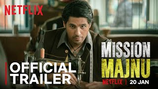 Mission Majnu  Sidharth Malhotra Rashmika Mandanna  Official Trailer  Netflix India [upl. by Tabby]