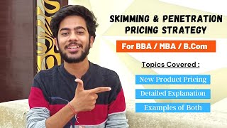 Pricing Strategy  Skimming amp Penetration Pricing  Explained with Examples in Hindi [upl. by Enelcaj821]