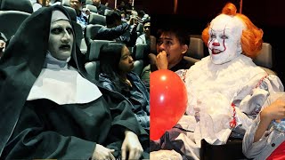 FUNNIEST Scare Pranks COMPILATION  Pennywise VS Valak Whos Scarier [upl. by Acinad]