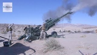 US Marines Firing the M777 155mm Howitzer [upl. by Eineg]