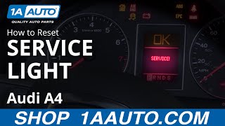 How to Reset Service Light 0409 Audi A4 [upl. by Hploda]