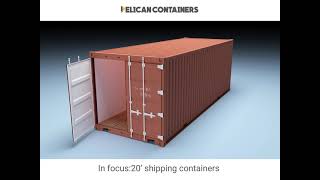 Buy 20ft Shipping Containers  Used 20 Foot Shipping Containers for Sale  Pelican Containers [upl. by Opalina659]