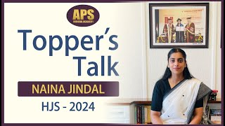 Strategy for Judiciary Preparation Alongside Work  Naina Jindal  HJS  2024 [upl. by Nemaj]