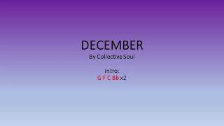 December by Collective Soul  Easy chords and lyrics [upl. by Daeriam]