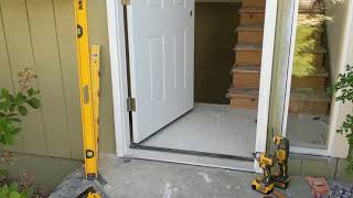 Jeld Wen Front Door Installation  Really crappy products and craftsmanship PART 1 [upl. by Uokes]