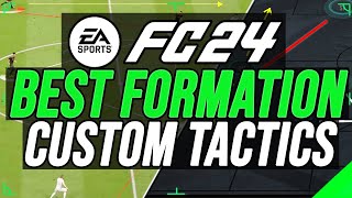 EA FC 24  BEST FORMATION amp META CUSTOM TACTICS [upl. by Drew]