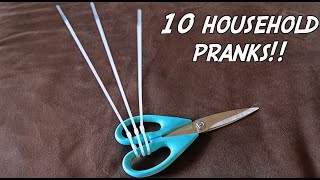 10 HOUSEHOLD PRANKS  HOW TO PRANK [upl. by Marinna]