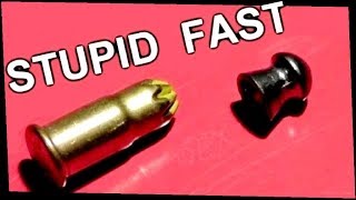 Shooting 22 PELLETS Using NAIL GUN Blanks [upl. by Nellak]